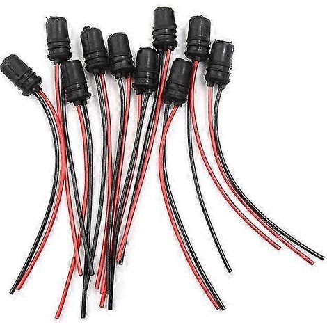 Accessoires d'extension de connecteurs en caoutchouc souple pour voitures, camions et bateaux (1/2/10 pièces) - Douille pour ampoule W5W T10 (1/5)