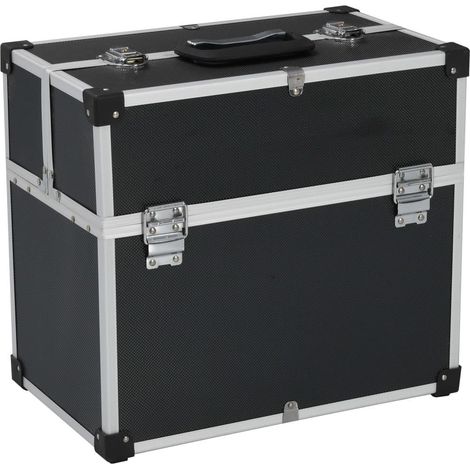 Cassetta degli attrezzi valigetta degli attrezzi carrello degli attrezzi cassetta degli attrezzi contenitore portadocumenti 38 cm nero 020003216