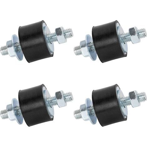 Geräuschloser Auspuffblock, Gummibolzen, Dämpfer M8 40x30 mm, 4er-Pack, Antivibrationsisolator, Schwingungsdämpferhalterung für Mini-Split-Wärmepumpen, Luftkompressoren