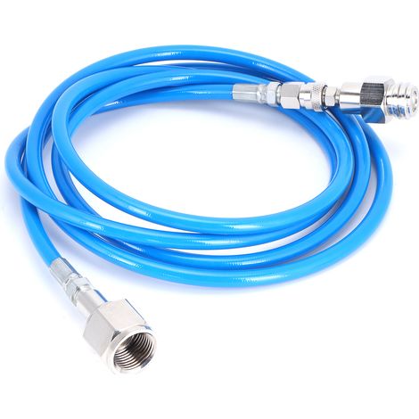 Tuyau externe G5/8-14 de 2,5 m pour soda, adaptateur universel pour le remplissage de bouteilles de CO2, kit de connecteur bleu (1/5)