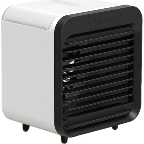 Portable air conditioner, three-speed rapid cooling, quiet operation, with oscillating fan.