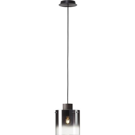 BRILLIANT Lampe Beth Pendelleuchte 20cm Kaffee/rauchglas 1x A60, E27, 60W, g.f. Normallampen n. ent. In der Höhe einstellbar / Kabel kürzbar Für LED-Leuchtmittel geeignet (1/5)