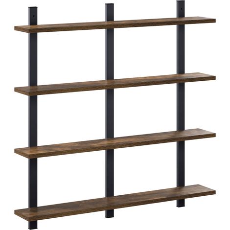 Scaffale da parete Rovere Fumo 79.5 x 13.5 x 80 cm vidaXL (1/5)