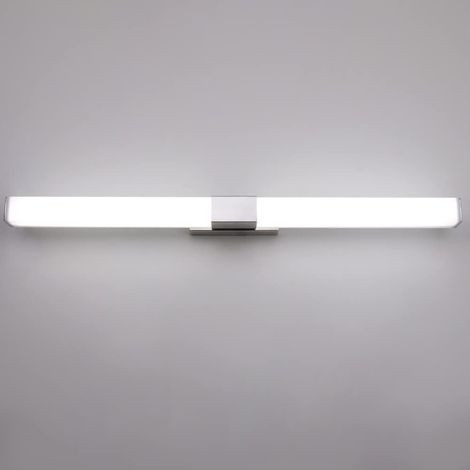 1 Applique Miroir, 80cm, 16W, IP44, Acier Inoxydable, Salle de Bain