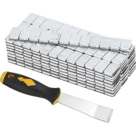 Ausla Équilibre de Poids de Roue, Blocs d'équilibrage de Moyeu de Roue Adhésifs en Métal, équilibrage de Poids de Pneu, Bandes Autocollantes 5 G/0,18 Oz X 25, Ruban Bleu de Haute qualité, à Coller (1/5)