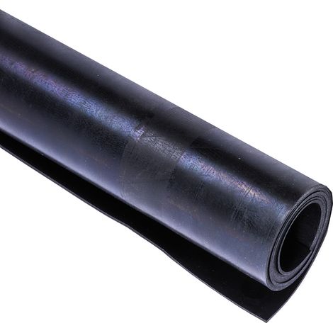 Rs Pro – Plaque caoutchouc néoprène noire 1m x 600mm x 1.5mm – Densité 1.4g/cm³ – Température max +70°C – Allongement 300%