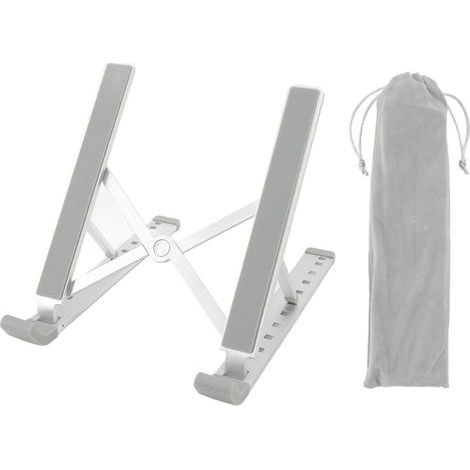 Faltbarer und verstellbarer, belüfteter Laptopständer aus Aluminiumlegierung für Büro, Zuhause und Studentenwohnheim (1/5)