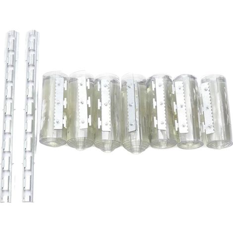 Rideau en PVC, Installation Facile, Contrôle du Bruit et de la Poussière, Transparent (1/2)