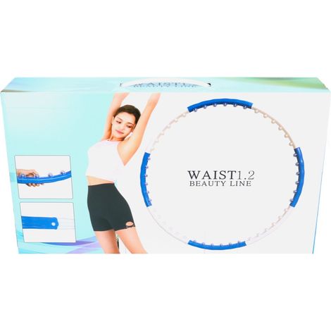 Naria Waist 1.2 Beauty Line Cerceau Hula Hoop Taille réglable blanc / bleu