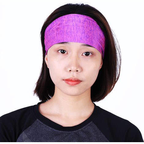 Serre-Tête De Sport - Bandeau En Polyester Respirant Anti-Dérapant Pour Yoga Fitness Course À Pied - Lot De 1 (1/5)