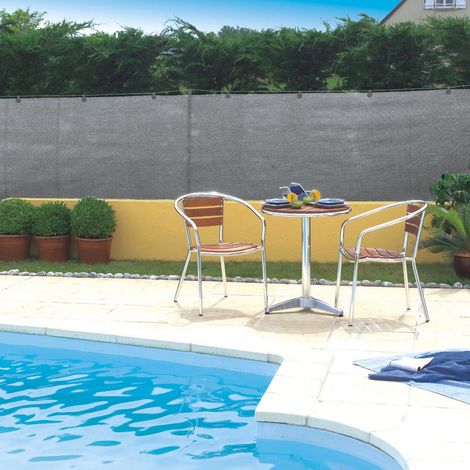 MALLA DE OCULTACIÓN RECYNET PLUS 170 GR GRIS NORTENE 2X5 M (1/2)