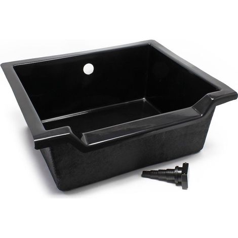 Le Poisson Qui Jardine – Bac cascade 68 cm – Lame d'eau en polyester 3 mm – Débit réglable 1000 à 9000 L/h – Pour bassin ou piscine