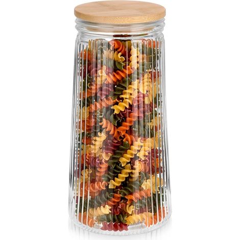Contenitore per alimenti in vetro coperchio ermetico in bambu 14 l 230106371 (1/5)