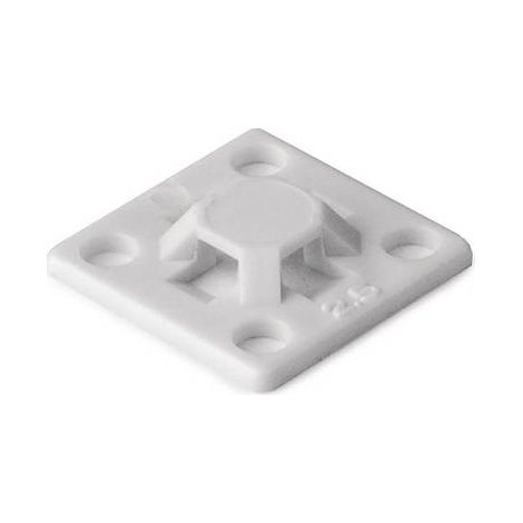 HellermannTyton MB2A-PA66-WH Embase adhésive autocollant, vissable 151-01802 blanc 2 pc(s) (1/2)