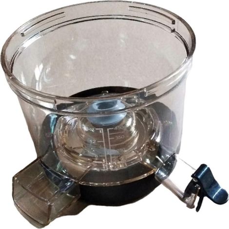 Pièce de rechange pour extracteur de jus à vitesse lente : gobelet compatible avec l'extracteur HU 600 de deuxième génération. Bon état. (1/5)