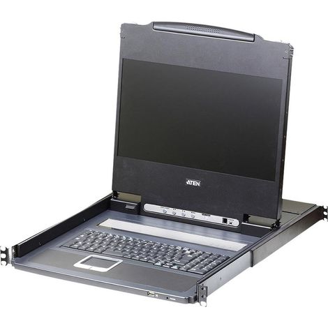 Consola LCD de 17,3" panorámica Full HD DVI/HDMI con teclado alemán, CL6700MW-ATA-2XK06GG