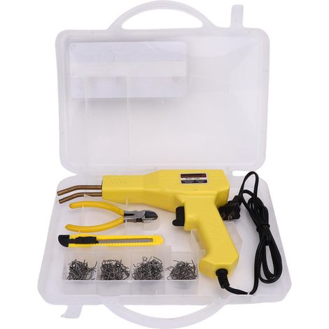 Ortviai Soudure Plastique pour Pare-Chocs Automobile – Kit Complet 200 Agrafes, Jaune, 110 V (1/5)
