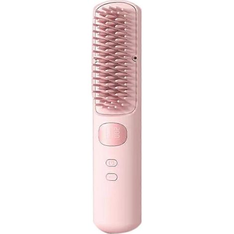 Lisseur à cheveux - technologie ionique négative, peigne de coiffage double fonction, permet de boucler et de lisser les cheveux. (1/5)