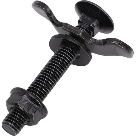 8 M8x60 Doppel-L-Klingen-Fittings aus verzinktem Eisen, 6000 lbs, für LKW, Anhänger, Wohnmobil, ATV, CMB0135 (Schwarz) (1/5)