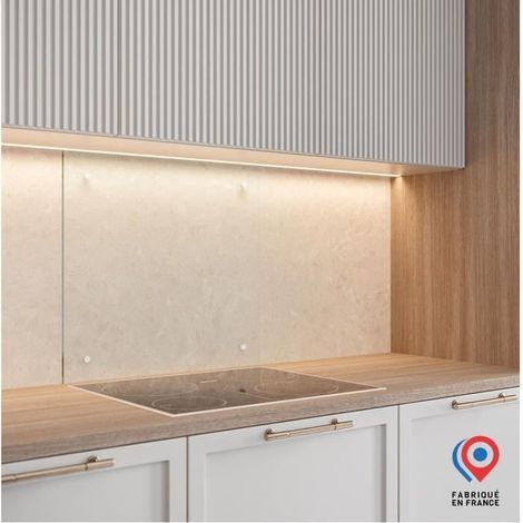 "Spritzschutz - Dunstabzugshaube - AURYS - Glas - Transparent - 700600 - 6 mm - 4 Löcher"