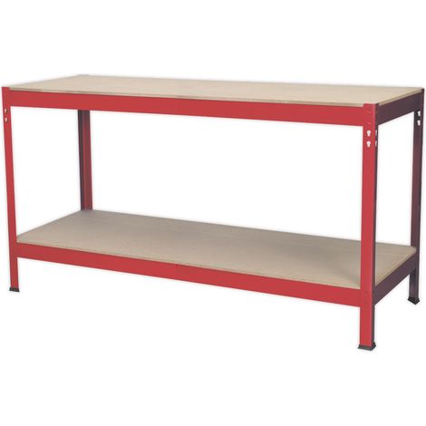 Sealey Steel Workbench with Wooden Top 1.53m AP1535 (1/3)