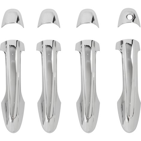 Couvercle de poignée de porte extérieure de voiture, 8 pièces, protecteur ABS chromé pour HILUX REVO AN120 AN130 (1/5)
