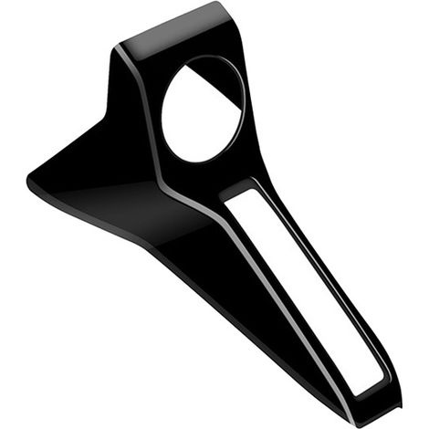 1 Farbe: Glänzendes Schwarz Material: ABS Dekorativer Aufkleber für den Schaltknauf/Drehteller der Mittelkonsole. (1/4)