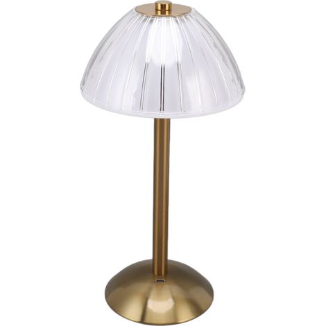 Lampe de table industrielle LED rechargeable USB, lampe de bureau rustique à intensité variable, veilleuse pour restaurant, bar ou café.