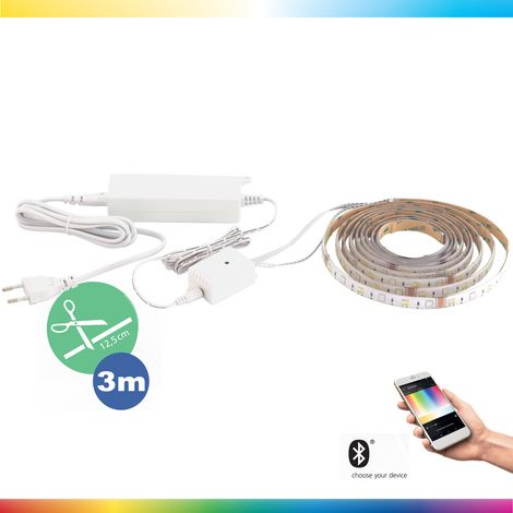 EGLO 33233 Crosslink LED STRIPE-C blanc L : 300 cm l : 1,2 cm H : 0,3 cm dimmable 2 700-6 500 K avec fonction Connect (1/5)