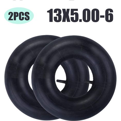 Ortviai – Reifenschläuche 2er-Set 13 × 5,00-6 mit TR13-Ventil – Quad, Kart, Buggy und Rasentraktor – durchstichfester Hochleistungsgummi