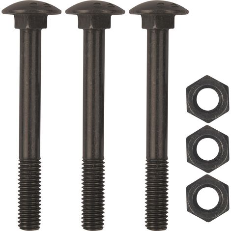Schraubenset für Langband einseitig 400mm, Schwalbenschwanz, schwarz verzinkt (1/2)