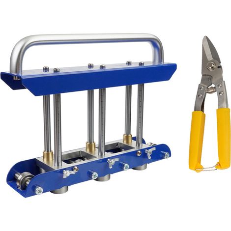 Outil de Pliage en Métal édition Professionnelle, Outils de Toiture à Joint Debout, Rouleau de Bord en Métal, Rouleau à Perles de Bord à 3 Stations, Outil de Toiture en Rouleau