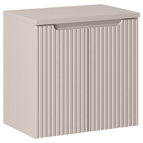 Ensemble Meuble Vasque 2 portes et Plateau L 60 x P 40 x H 59,5 cm - Astral - Beige crème - Livraison gratuite (1/5)