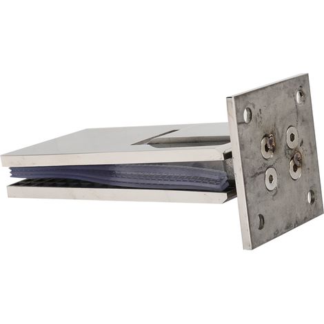 Pince de porte de salle de bain en acier inoxydable à 90 degrés, pince de porte de douche double face, pince pour verre de salle de bain (1/5)