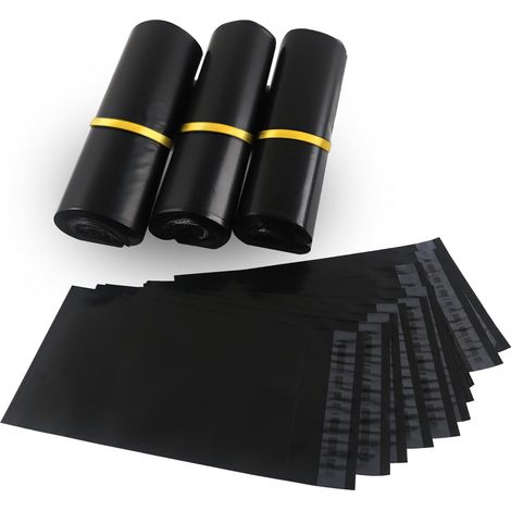 100pcs Enveloppe Plastique Expedition Noir Sac D'expédition Emballage Colis Vetement 30cmX40cm Conditionnements Plastique Polystyrène Pochettes Envoie Colis Étanches/Autoadhésifs