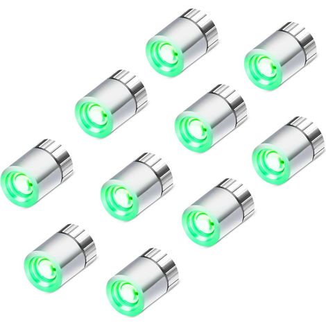 Mini Led Lampjes - Set De 10 Ampoules Vertes - Éclairage Décoratif Intérieur Et Extérieur - Fonctionnement Sur Piles (1/5)