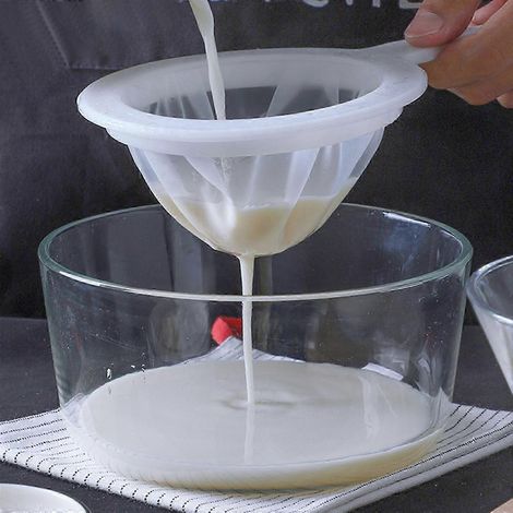 Passoire de cuisine à mailles fines pour la filtration de liquides - Jus, yaourts et plus encore - Options de mailles 100/200/400 disponibles B (1/5)