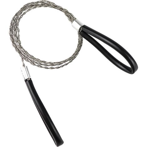 Ensemble d'outils de survie portables en plein air, 3 pièces, scie de poche, corde de survie en milieu sauvage, outil d'urgence multifonctionnel (1/4)