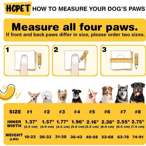 Chaussures, bottes et protège-pattes pour chiens, adaptés à l'hiver, à la neige et à la pluie, semelles antidérapantes pour une utilisation en extérieur, adaptés aux sols en bois dur et aux pattes ros (1/5)