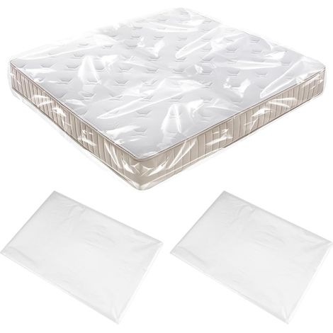 2 Pièces Housse Protection Matelas 90x240x35 cm Housse Matelas Demenagement (1/5)