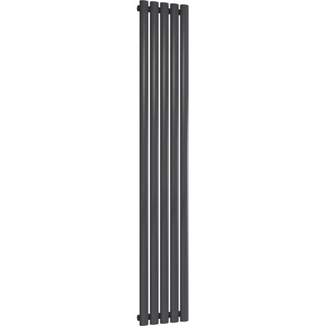 Reina Neva Single Designer Vertical Radiator 1800mm H x 295mm W Anthracite (1/5)