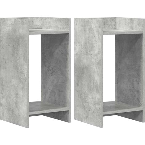 Maison Exclusive - Supporto per piante 2 pz Grigio Cemento 30 x 30 x 60 cm (1/5)