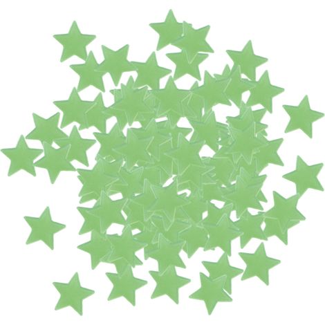 Étoiles Lumineuses 3D - Autocollants Muraux Verts - Décoration Chambre Enfant - Lot De 100 Pièces (1/5)