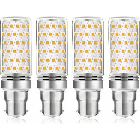 Ampoule LED Mais B22 16W Blanc Froid 6000K, 1600LM, Équivalent Halogène B22 100W-120W, AC 230V, Ampoule B22 pour Garage/Studio, non-dimmable, lot de 4 [Classe énergétique A] (1/5)