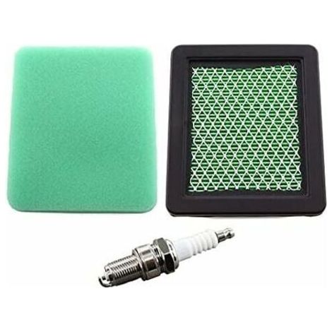 Luftfilter mit Vorfilter und Zündkerze für Honda HRG415, HRG465, HRX426, HRX476, HRX537, HRB425, IZY Rasenmäher, ersetzt Referenz 17211-ZL8-023.