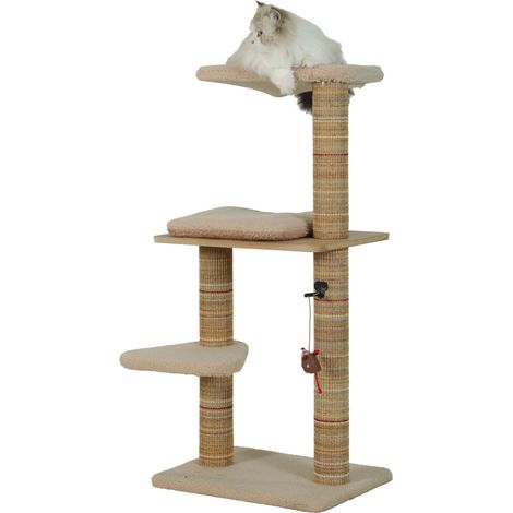 Arbre à chat boréal 105 cm beige pour chats - zolux