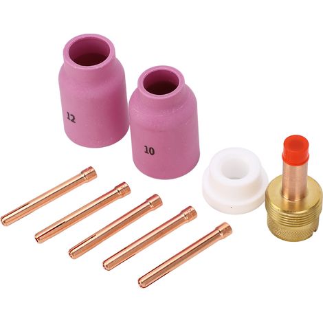 9 Schweißklemmen für WIG-Brenner aus Kupfer und PTFE