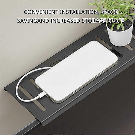 Étagère de rangement pour écran TV, gain de place, support de rangement pour routeur et organisateur de moniteur (1/4)