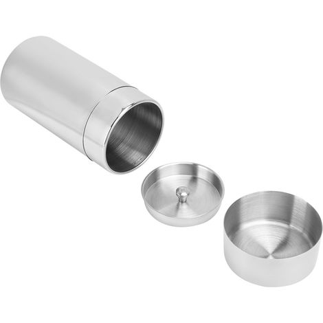 Boîte à thé portable en acier inoxydable 304, récipient hermétique, boîte à lait en poudre, boîte à café en métal, grande capacité 550 ml (1/5)