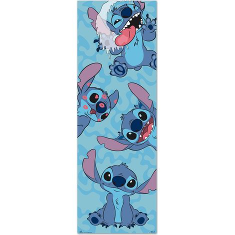 Poster di Erik del Gruppo Disney con Stitch - 53 x 158 cm / 20,8 x 62,2 pollici - Spedito arrotolato - Fantastico poster artistico per porte